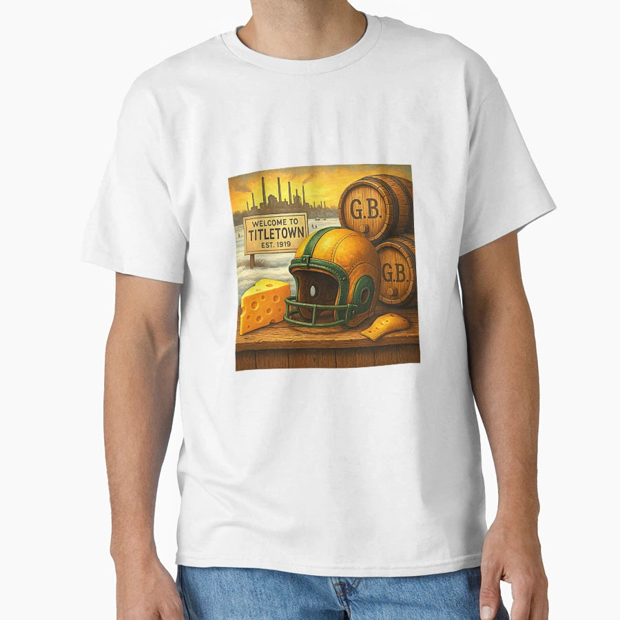 Green Bay Fan Art T-Shirt - Fun Novelty Design Men Women - T-Shirt, Sweatshirt, Hoodie