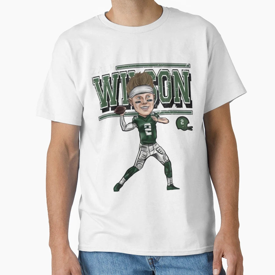 Zach Wilson Carton T-Shirt - Unique Graphic for Adults - T-Shirt, Sweatshirt, Hoodie
