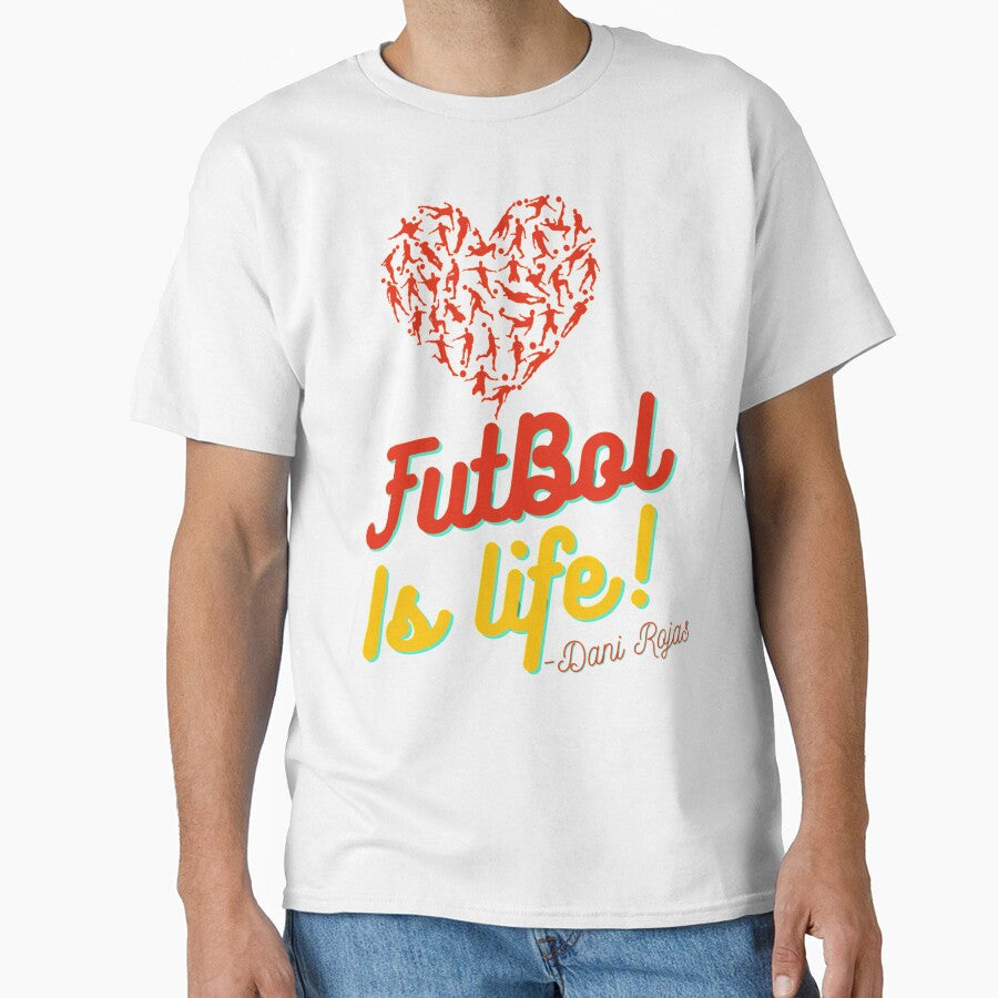 Football is life! futbol Dani Rojas by LetitBriess - Adult & Kids T-Shirts, Sweatshirts & Hoodies apparel design preview 1