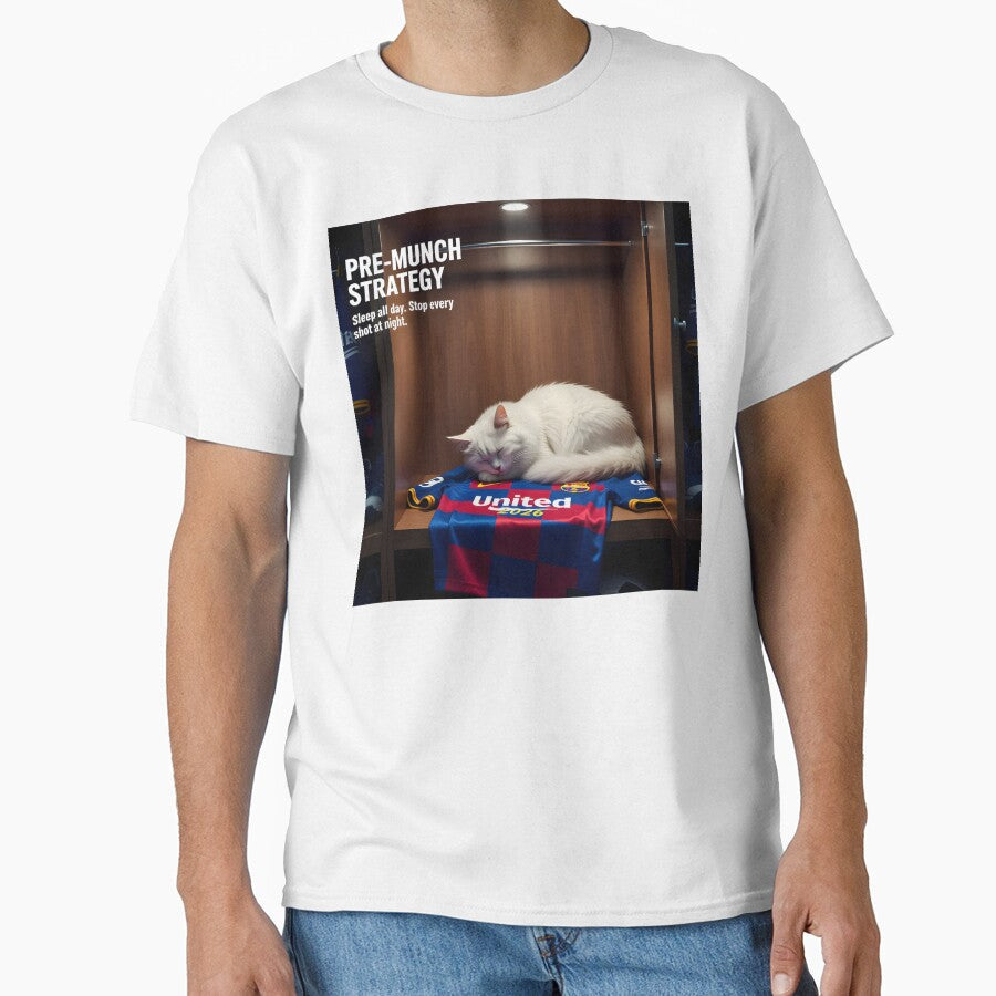 "Pre-Match Strategy, Sleep All Day, Stop Every Shot - Adult & Kids T-Shirts, Sweatshirts & Hoodies apparel design preview 1