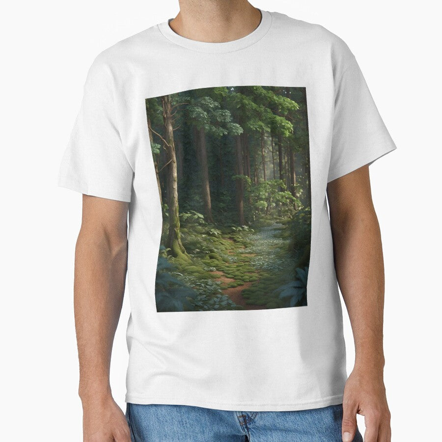 The Enchanting Beauty of a Natural Forest: Journey - Adult & Kids T-Shirts, Sweatshirts & Hoodies apparel design preview 1