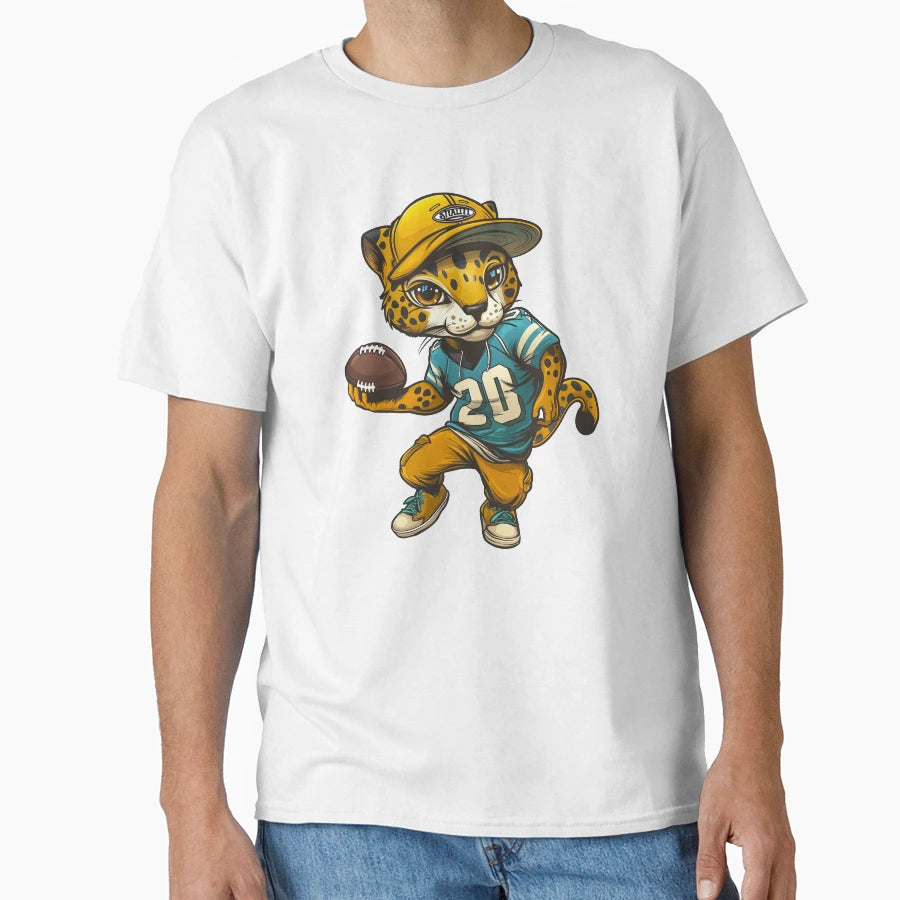 Jaguars Football Player T-Shirt - Minimalist Print Unisex - T-Shirt, Sweatshirt, Hoodie