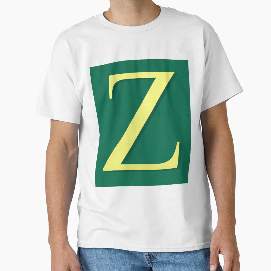 Letter Z Gold Green 5748 T-Shirt - Casual Everyday Wear Men Women - T-Shirt, Sweatshirt, Hoodie