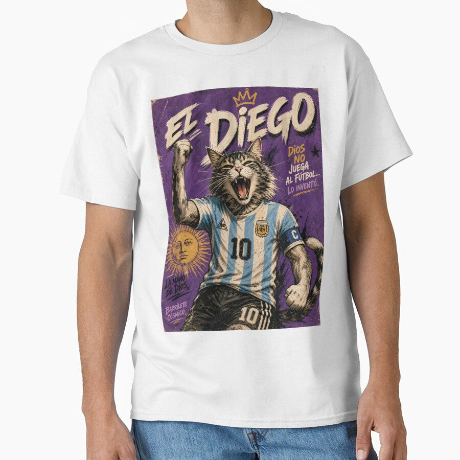 Victory Cat, Retro Football Fan Graphic, Vintage Pop - Adult & Kids T-Shirts, Sweatshirts & Hoodies apparel design preview 1