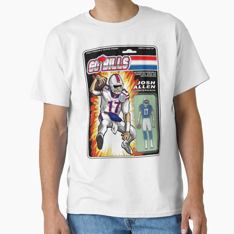 Buffalo Qb 1 Action Figure T-Shirt - Streetwear Style for Adults - T-Shirt, Sweatshirt, Hoodie