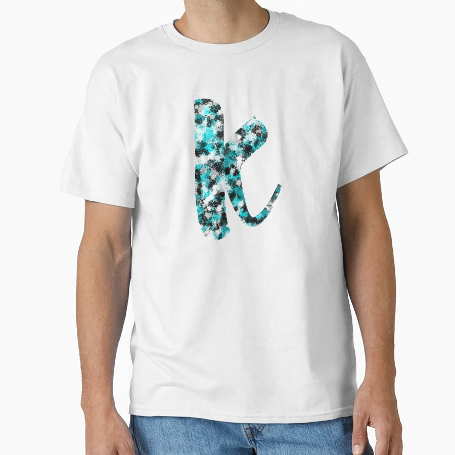 Paint Splash Letter K T-Shirt - Unique Graphic Unisex - T-Shirt, Sweatshirt, Hoodie