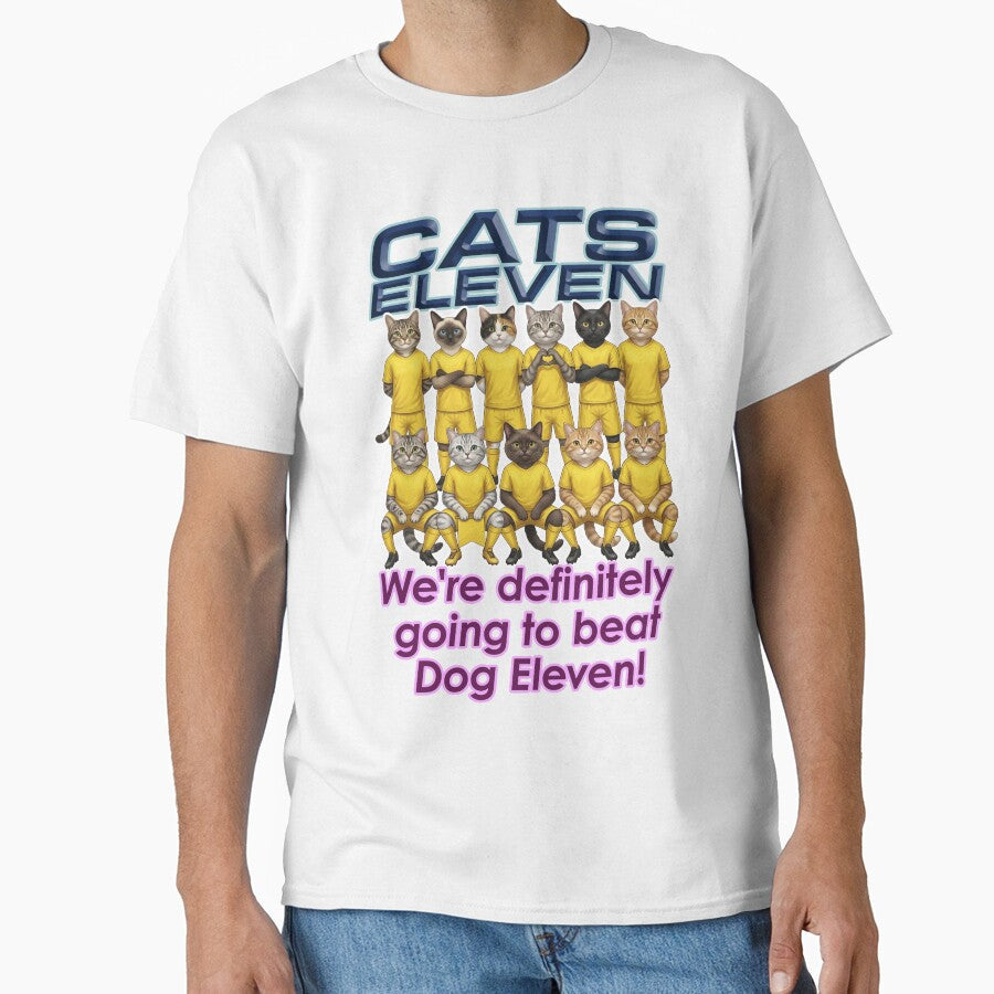 CATS ELEVEN -Based on a team photo of soccer by - Adult & Kids T-Shirts, Sweatshirts & Hoodies apparel design preview 1