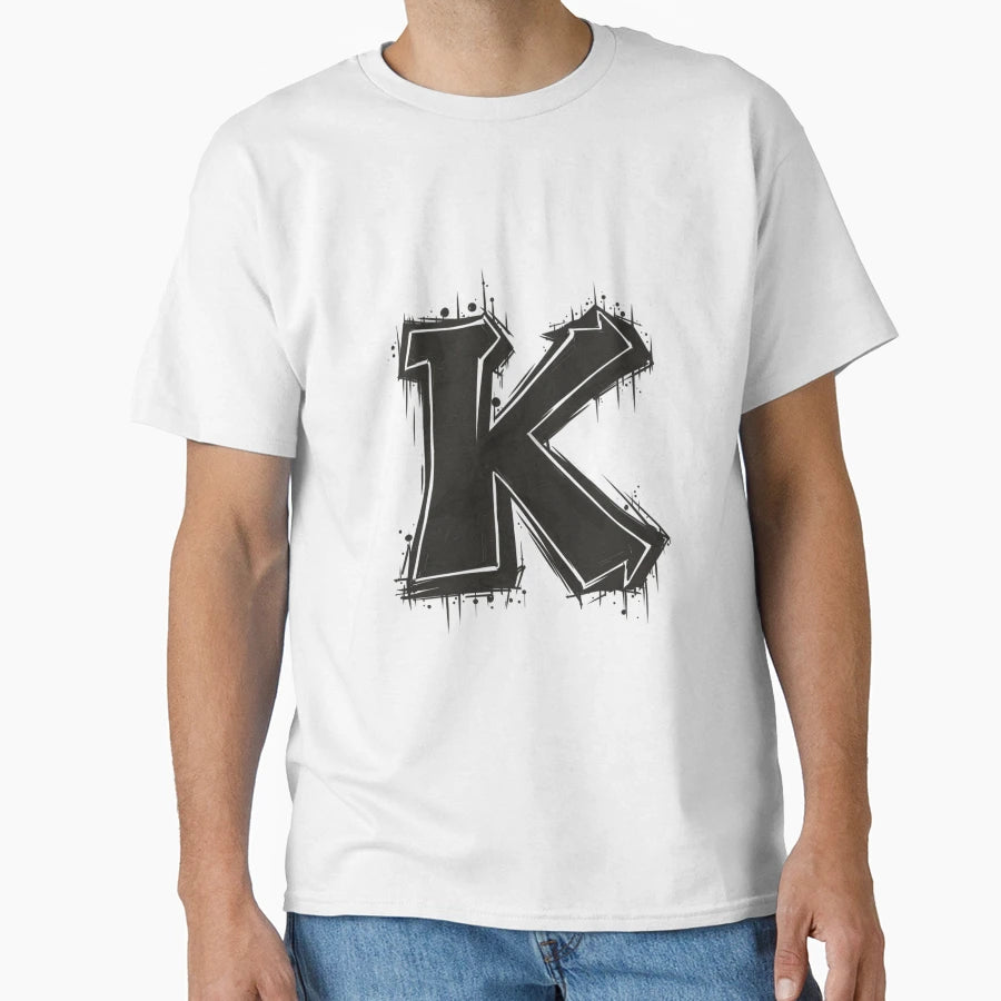 Letter K T-Shirt - Trendy Graphic Men Women - T-Shirt, Sweatshirt, Hoodie