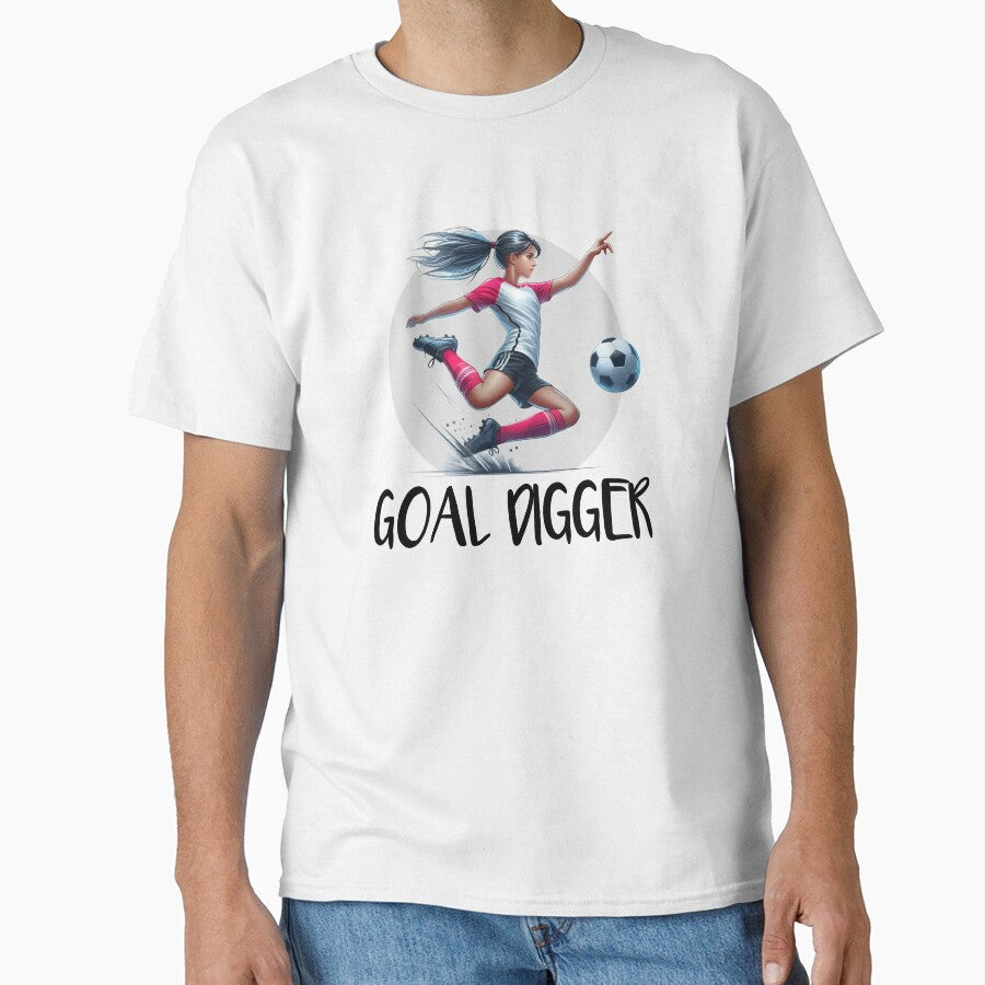 Goal Digger Funny soccer ball girl player by - Adult & Kids T-Shirts, Sweatshirts & Hoodies apparel design preview 1