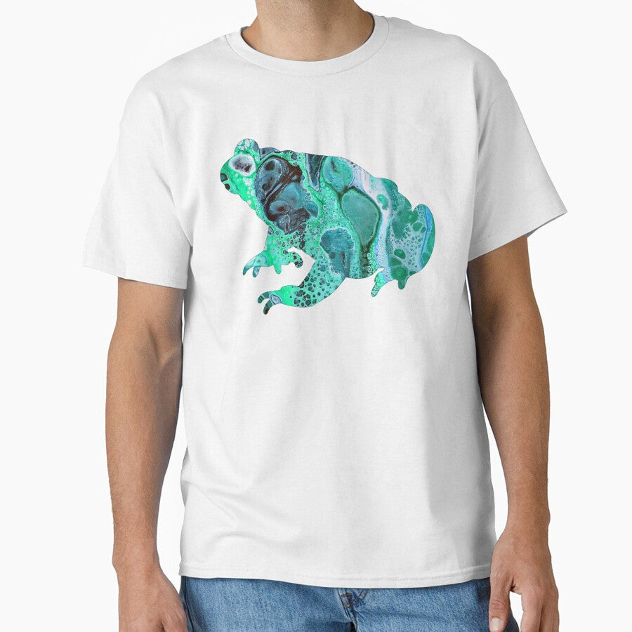 Frog, Green Painting, Gifts, Print, Mug, Art, - Adult & Kids T-Shirts, Sweatshirts & Hoodies apparel design preview 1