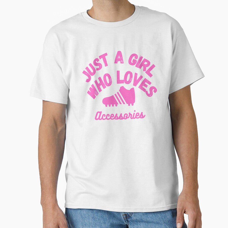 Just a Girl Who Loves Cleats by Mothe3rd - Adult & Kids T-Shirts, Sweatshirts & Hoodies apparel design preview 1