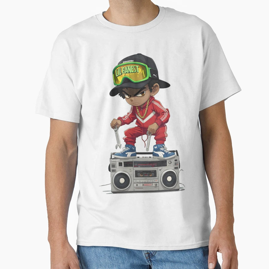 Lil Banest Street Groove King T-Shirt - Graphic Print for Adults - T-Shirt, Sweatshirt, Hoodie