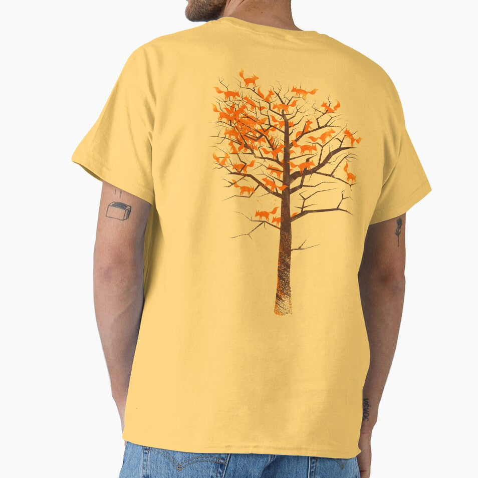 Blazing Fox Tree by 38Sunsets - Adult & Kids T-Shirts, Sweatshirts & Hoodies apparel design preview 1