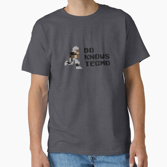 Bo Knows Tecmo T-Shirt - Fun Novelty Design Unisex - T-Shirt, Sweatshirt, Hoodie