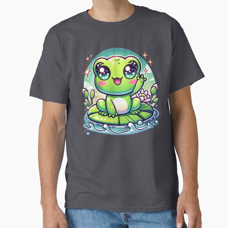 Beautiful cute colorful frog by JonelleTshirts - Adult & Kids T-Shirts, Sweatshirts & Hoodies apparel design preview 1