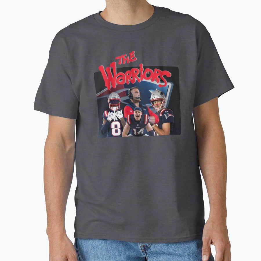 New England Patriots Warriors Super Bowl T-Shirt - Minimalist Print Unisex - T-Shirt, Sweatshirt, Hoodie