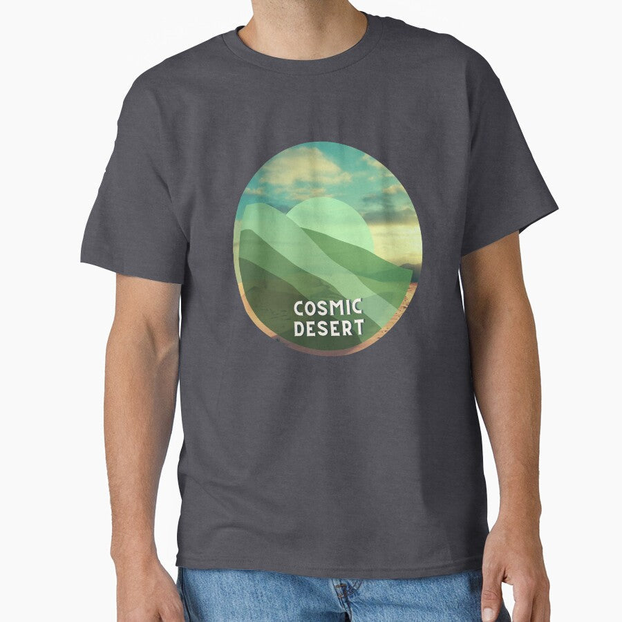 Wanderlust Cosmic Desert Green Sands by MiaDelelai - Adult & Kids T-Shirts, Sweatshirts & Hoodies apparel design preview 1