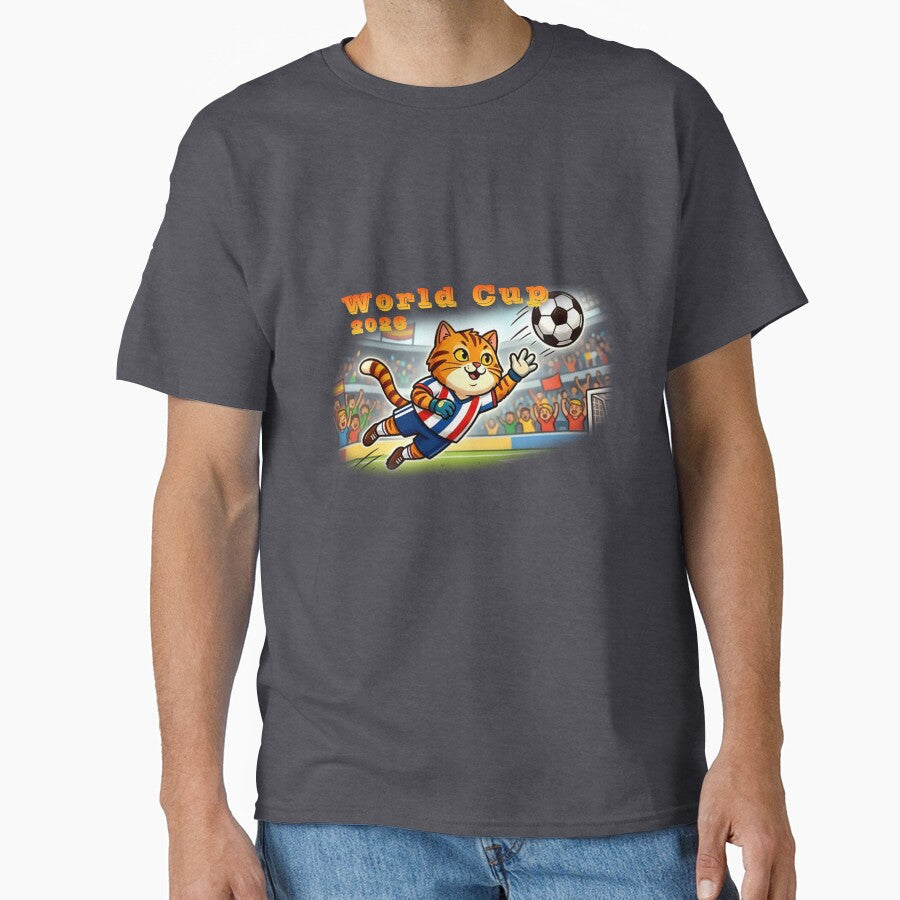 Ultimate Cat Goalkeeper by mikemuchu - Adult & Kids T-Shirts, Sweatshirts & Hoodies apparel design preview 1