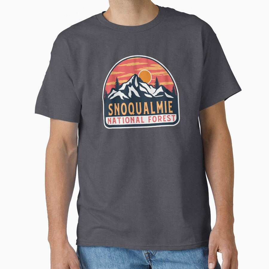 Snoqualmie National Forest by nature-space - Adult & Kids T-Shirts, Sweatshirts & Hoodies apparel design preview 1