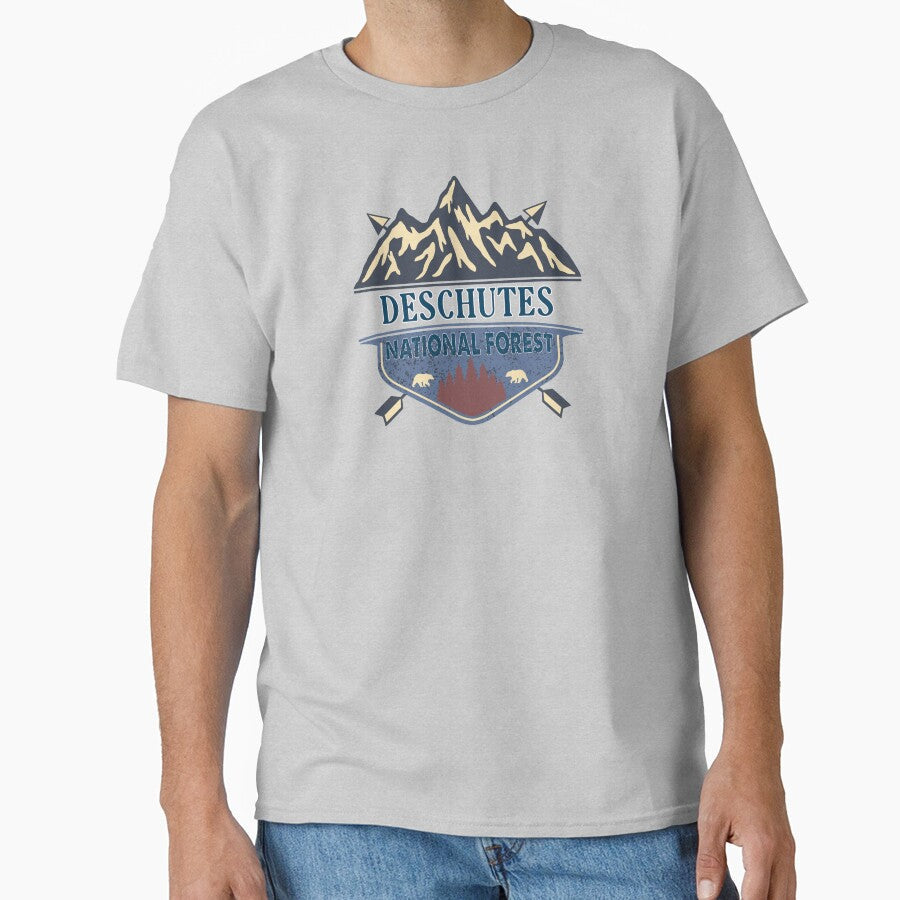 Deschutes National forest by graphic-map - Adult & Kids T-Shirts, Sweatshirts & Hoodies apparel design preview 1