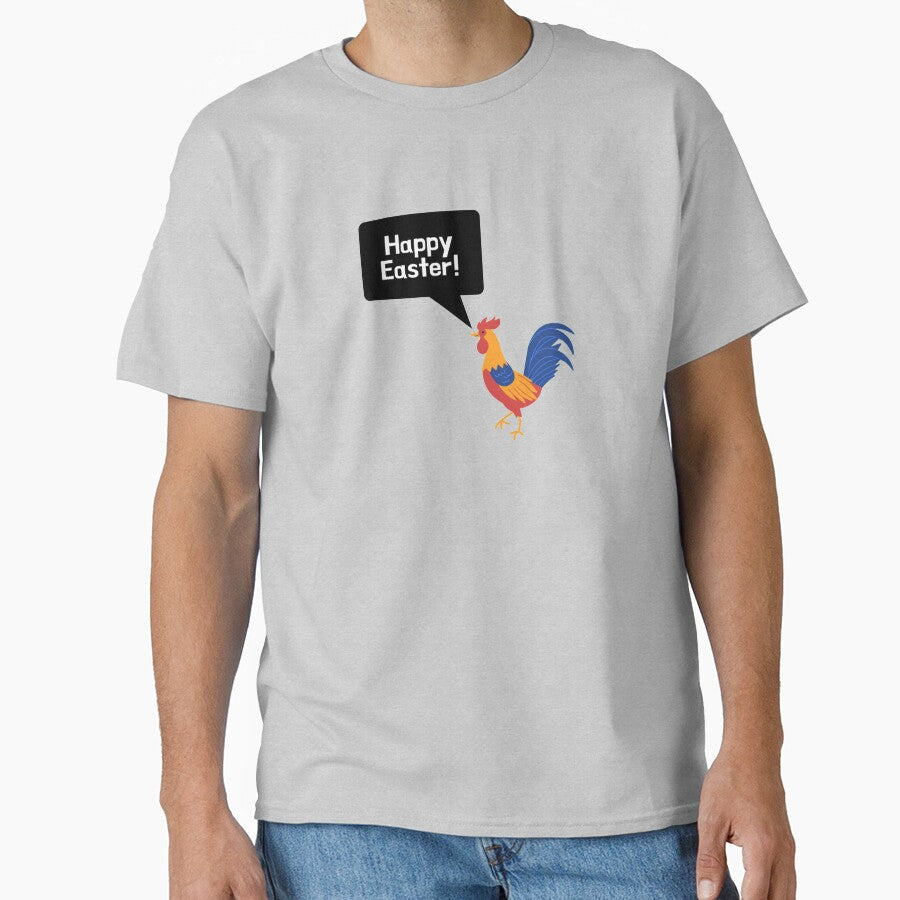 Happy Easter Rooster by Cluckin' Mad - Adult & Kids T-Shirts, Sweatshirts & Hoodies apparel design preview 1