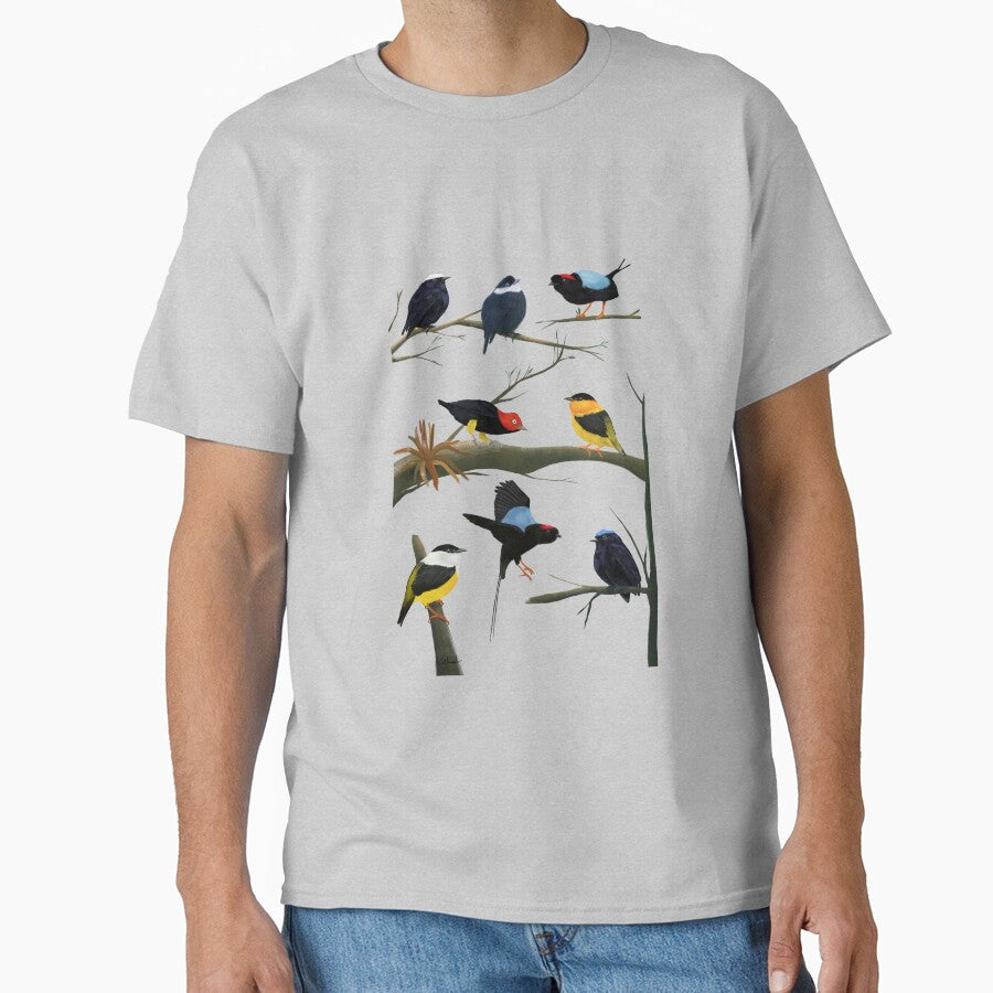 Manakins birds by Kathrush - Adult & Kids T-Shirts, Sweatshirts & Hoodies apparel design preview 1