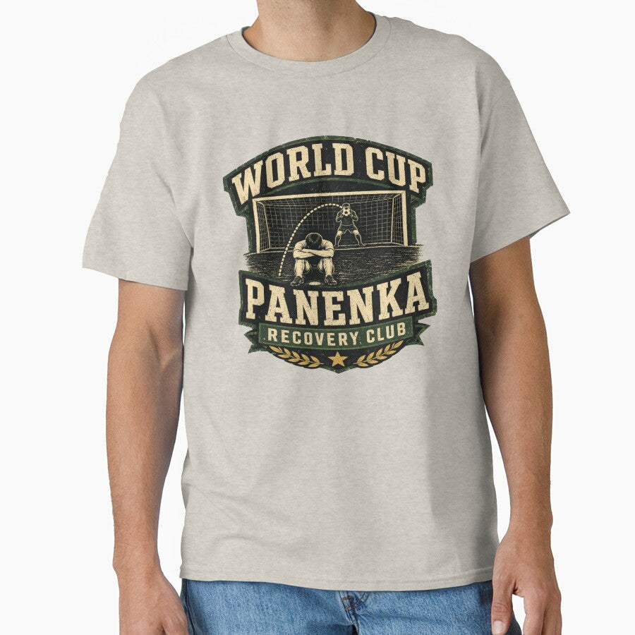 World Cup Panenka Recovery Club Soccer by POD DYNASTY - Adult & Kids T-Shirts, Sweatshirts & Hoodies apparel design preview 1