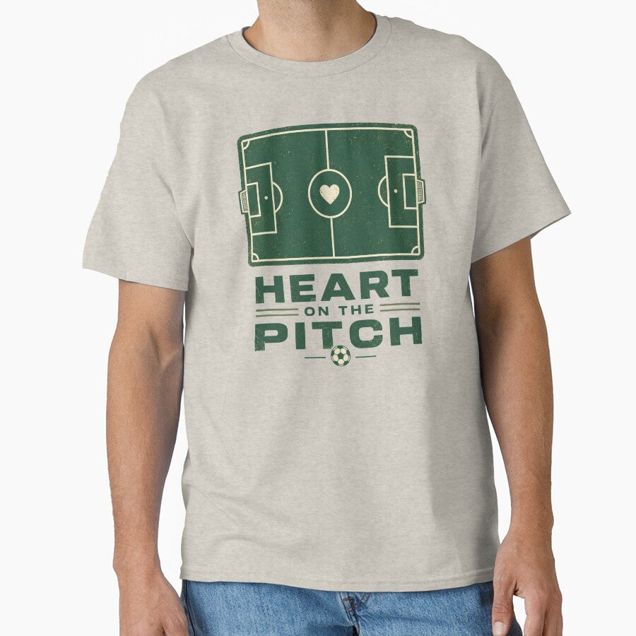 Heart On The Pitch Soccer Lover by RoooDesigns - Adult & Kids T-Shirts, Sweatshirts & Hoodies apparel design preview 1