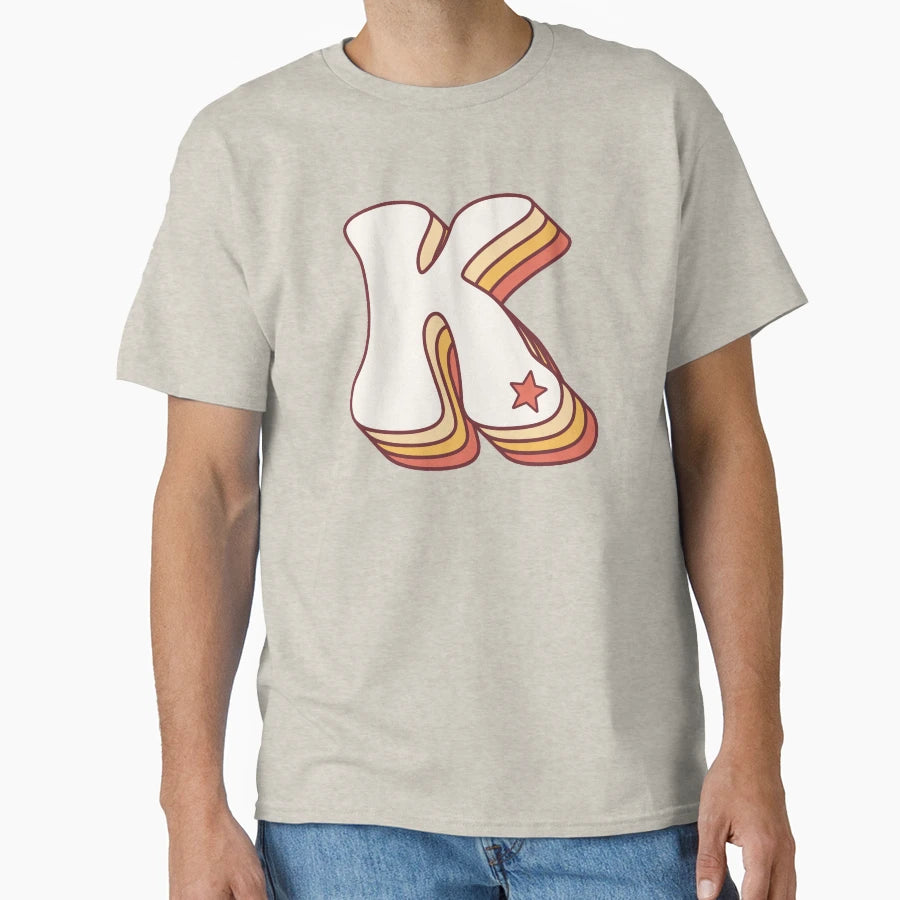 Letter K T-Shirt - Casual Everyday Wear for Adults - T-Shirt, Sweatshirt, Hoodie