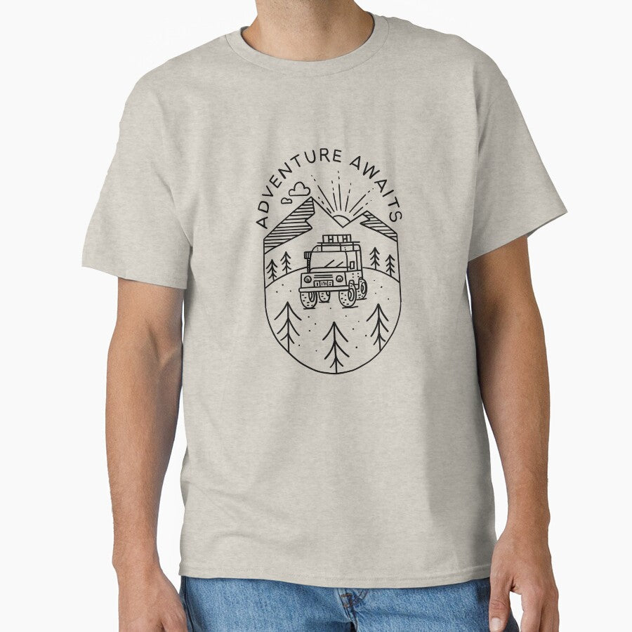 Adventure Awaits Off-road by AnnaMarcolongo - Adult & Kids T-Shirts, Sweatshirts & Hoodies apparel design preview 1