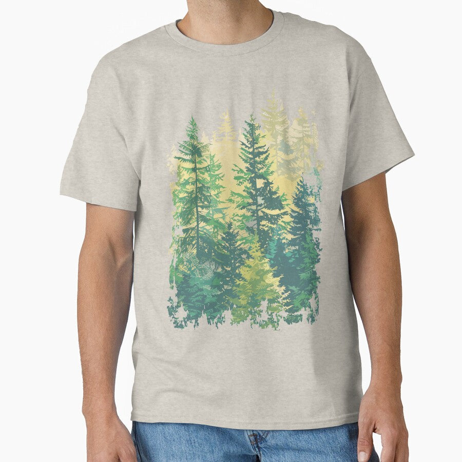 FOREST LAYERS BURSTING WITH COLOR by Wander X Design - Adult & Kids T-Shirts, Sweatshirts & Hoodies apparel design preview 1