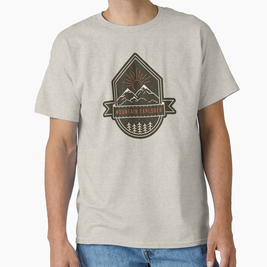 MOUNTAIN EXPLORER Vintage Label by roocky - Adult & Kids T-Shirts, Sweatshirts & Hoodies apparel design preview 1
