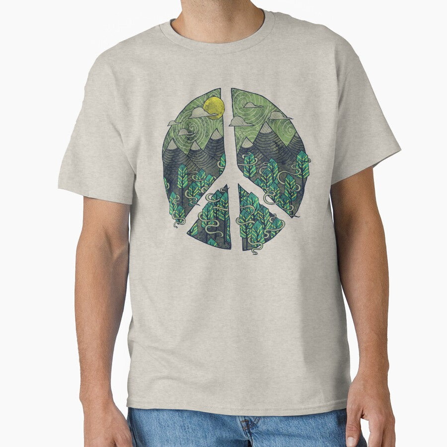 Peaceful Landscape by Hector Mansilla - Adult & Kids T-Shirts, Sweatshirts & Hoodies apparel design preview 1