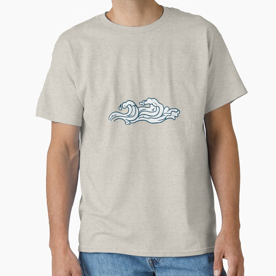 Ocean waves art by zaher97 - Adult & Kids T-Shirts, Sweatshirts & Hoodies apparel design preview 1