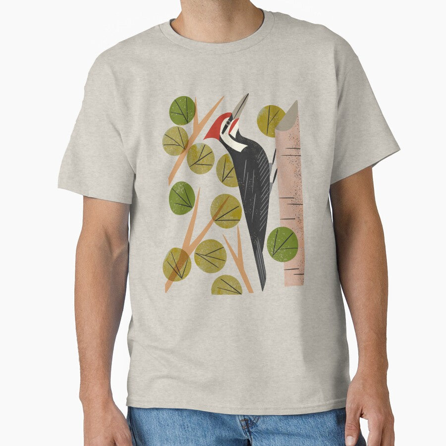 Woodpecker in Aspen by Renea L Thull - Adult & Kids T-Shirts, Sweatshirts & Hoodies apparel design preview 1