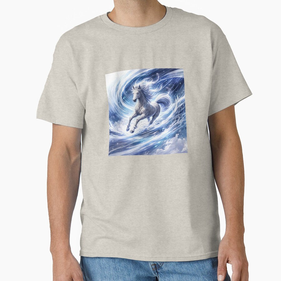 Celestial Ice Horse Frozen Wind Spirit by - Adult & Kids T-Shirts, Sweatshirts & Hoodies apparel design preview 1