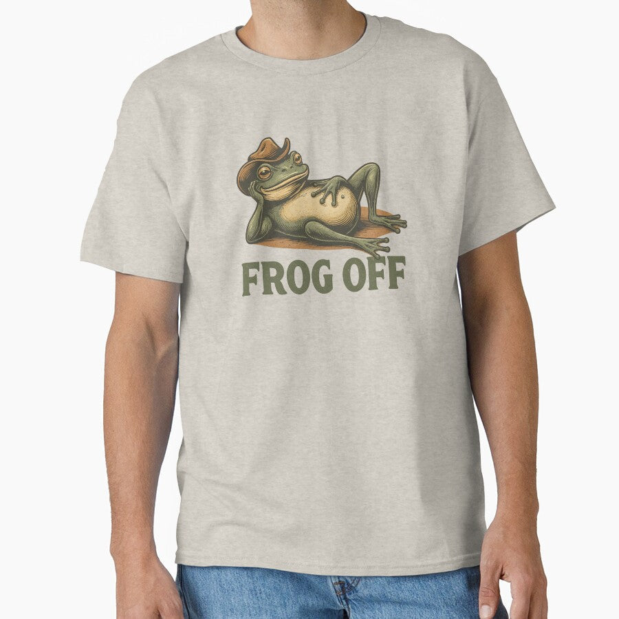 Frog Off Retro Cowboy by AwesomeBeyondLimits - Adult & Kids T-Shirts, Sweatshirts & Hoodies apparel design preview 1
