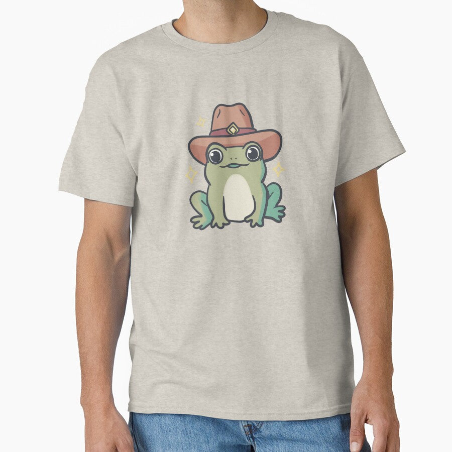 Cowboy frog drawing by Artofmayara - Adult & Kids T-Shirts, Sweatshirts & Hoodies apparel design preview 1