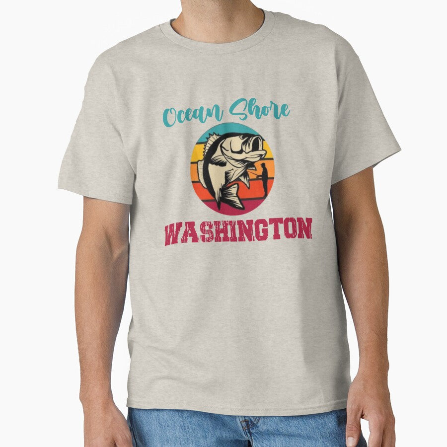 OCEAN SHORES WASHINGTON by SamalexDesigns - Adult & Kids T-Shirts, Sweatshirts & Hoodies apparel design preview 1