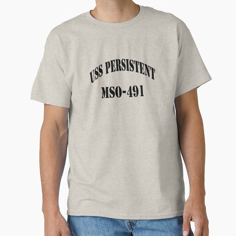 USS PERSISTENT (MSO-491) STORE by militarygifts - Adult & Kids T-Shirts, Sweatshirts & Hoodies apparel design preview 1