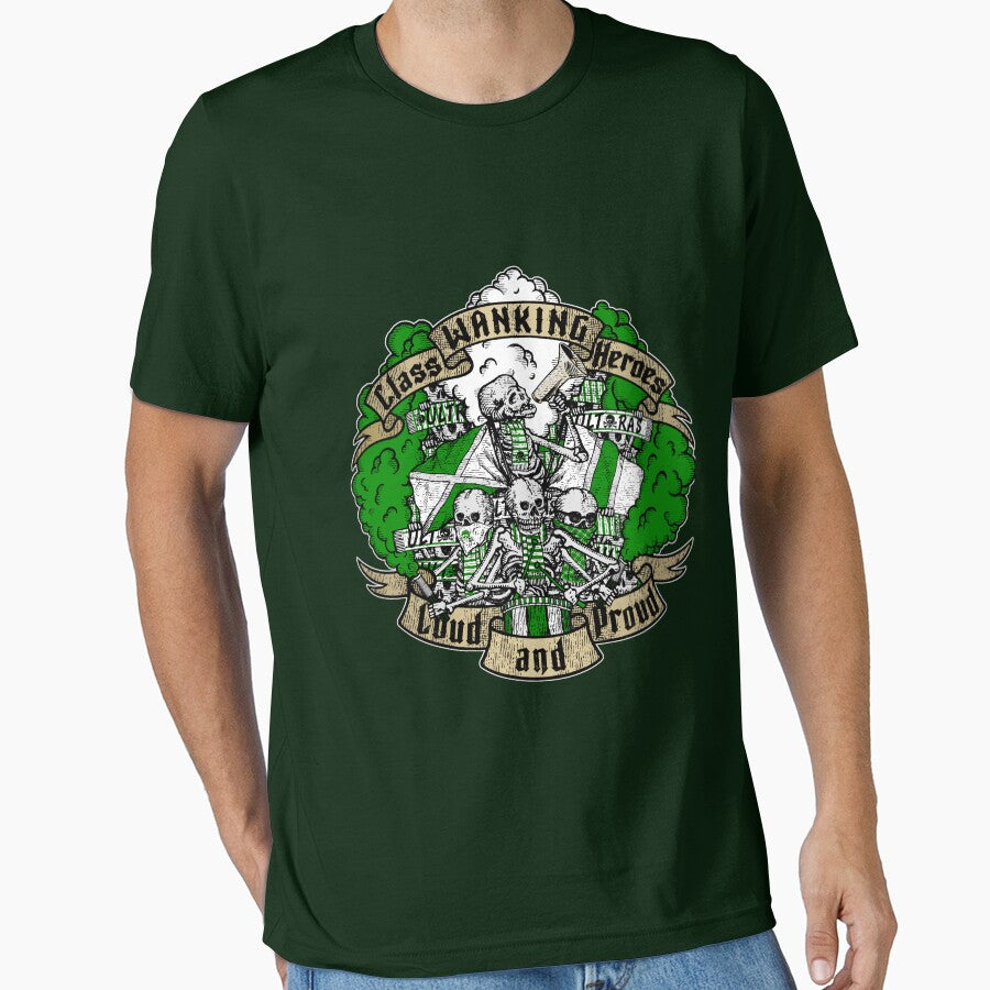 LOUD AND PROUD! (green white edition) ULTRAS by - Adult & Kids T-Shirts, Sweatshirts & Hoodies apparel design preview 1