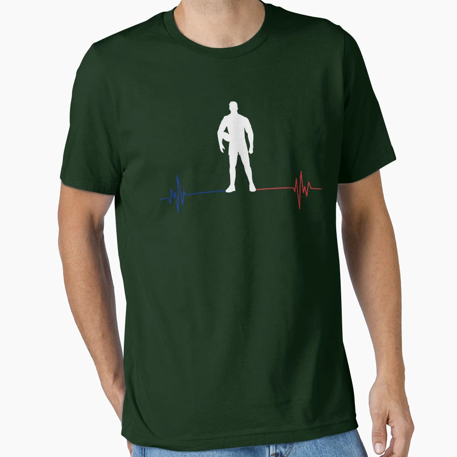 Rugby Heartbeat T-Shirt - Streetwear Style for Adults - T-Shirt, Sweatshirt, Hoodie