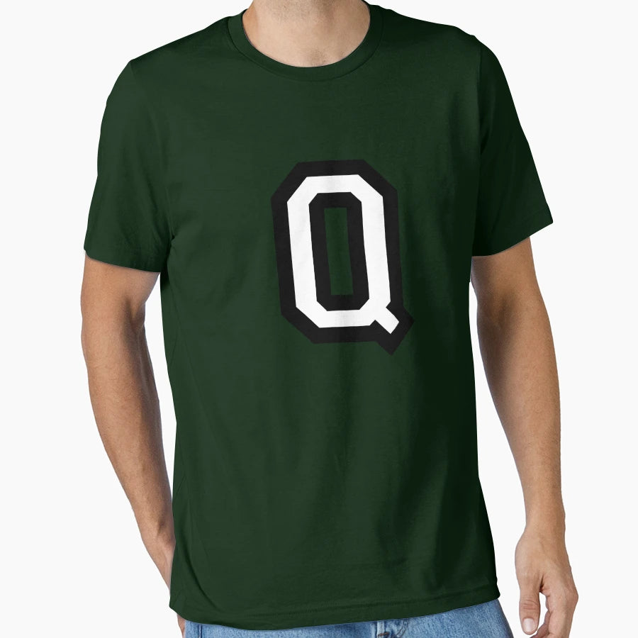 Letter Q Two Color T-Shirt - Unique Graphic Unisex - T-Shirt, Sweatshirt, Hoodie