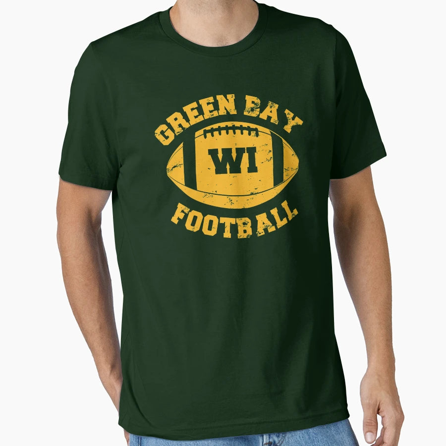 Green Bay Football T-Shirt - Minimalist Print for Adults - T-Shirt, Sweatshirt, Hoodie