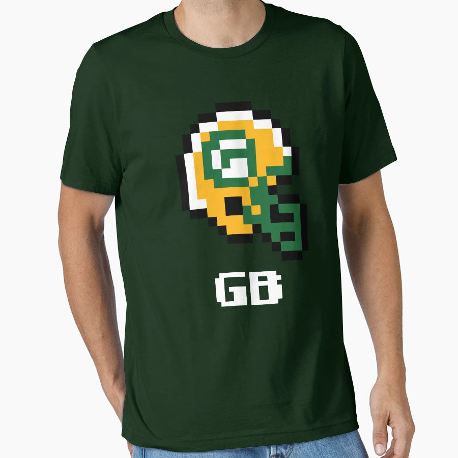 Green Bay Packers Tecmo Super Bowl T-Shirt - Aesthetic Graphic for Adults - T-Shirt, Sweatshirt, Hoodie