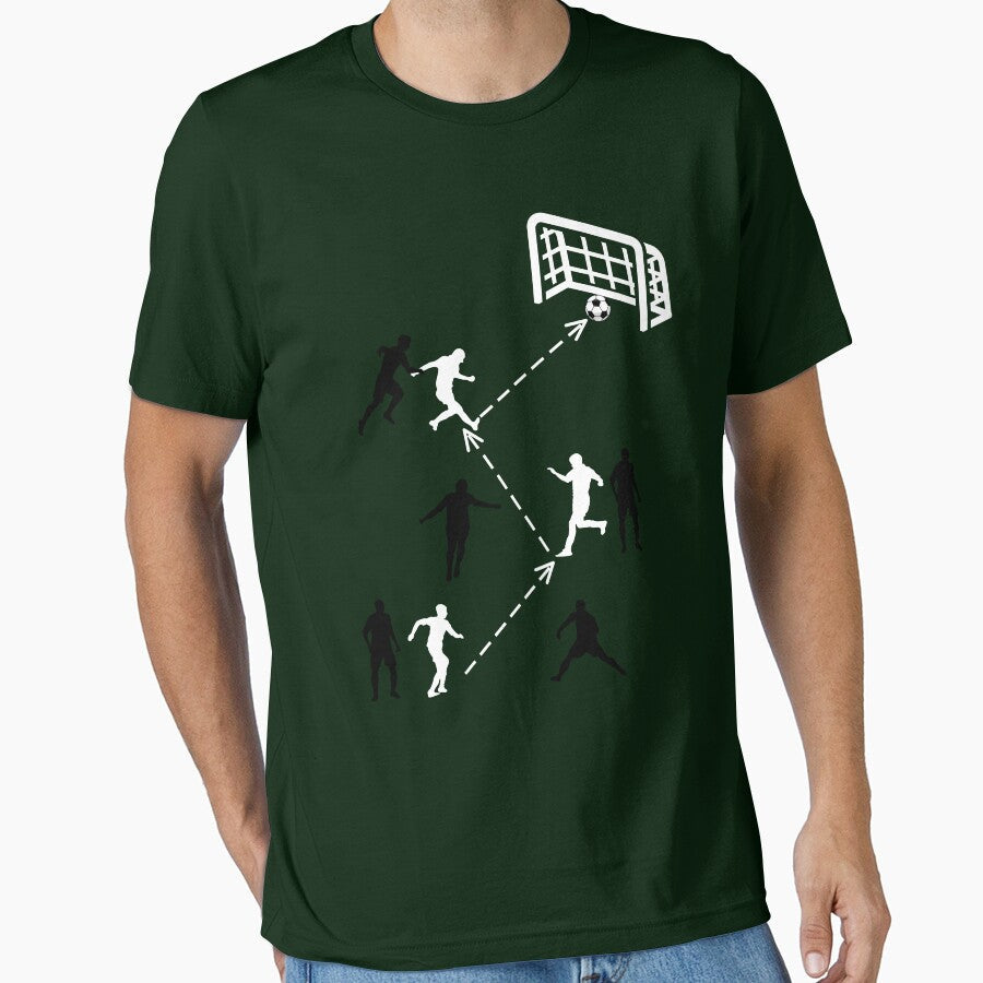 Funny Soccer play players field score goal in match - Adult & Kids T-Shirts, Sweatshirts & Hoodies apparel design preview 1