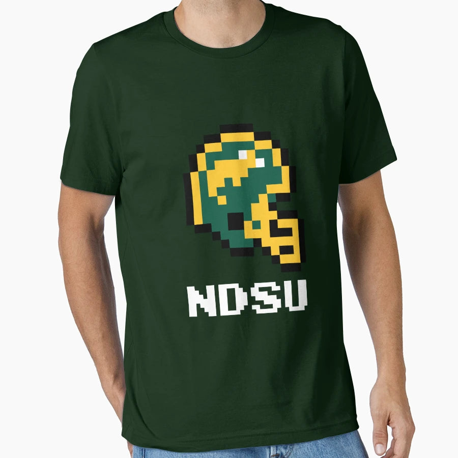North Dakota State Bison Tecmo Super Bowl T-Shirt - Graphic Print Unisex - T-Shirt, Sweatshirt, Hoodie