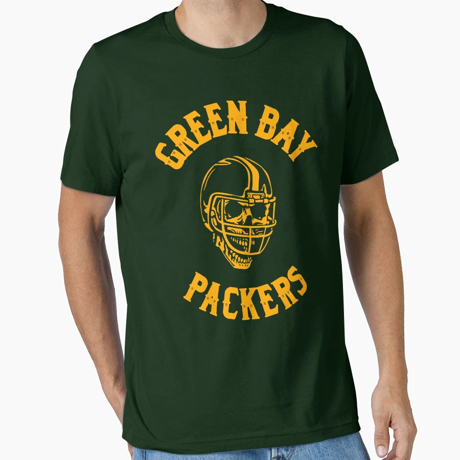Packers Skull T-Shirt - Aesthetic Graphic Unisex - T-Shirt, Sweatshirt, Hoodie