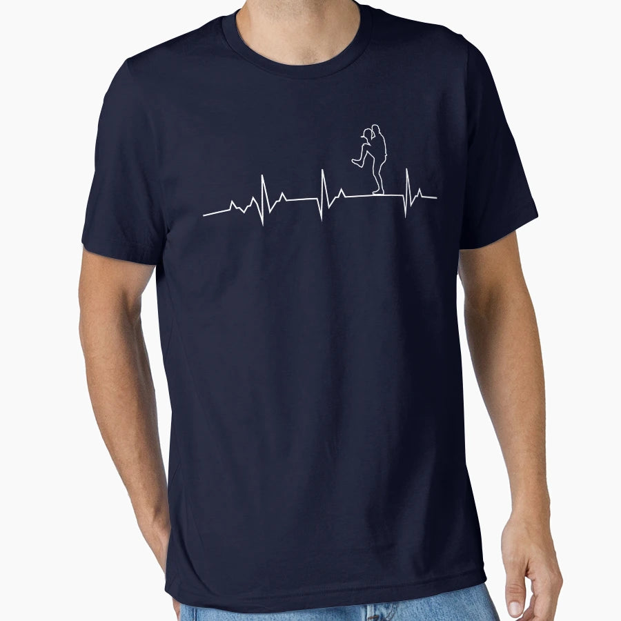 Baseball Heartbeat V2 Mlb Baseball Hoodie - Novelty Apparel for Adults - T-Shirt, Sweatshirt, Hoodie