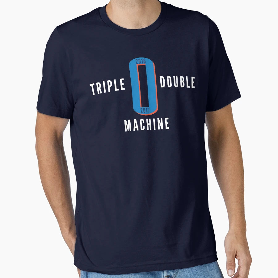 2016 2017 Triple Double Machine Light T-Shirt - Unique Graphic Men Women - T-Shirt, Sweatshirt, Hoodie